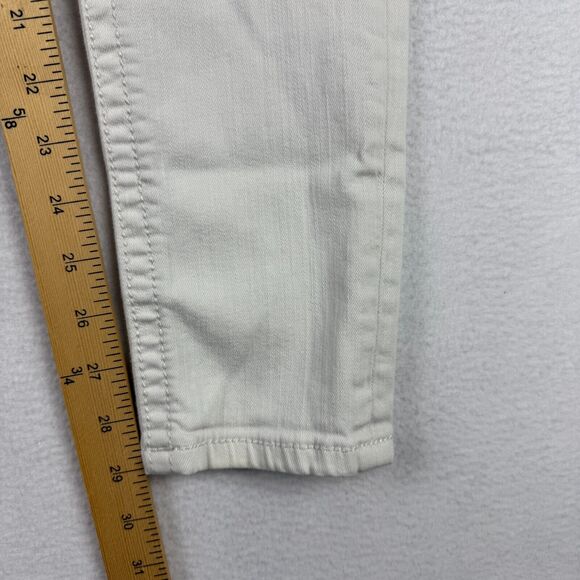 Miss Me Jeans Mid Rise Skinny White Flap Pickets Women’s Size 26 27x29 - Picture 6 of 13